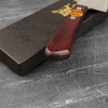 Shigeki Tanaka VG-10 Damascus Red Nóż Santoku 16,5 cm