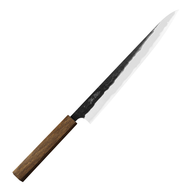Oul Aogami Super/SS Black Nashiji Nóż Sujihiki 27 cm