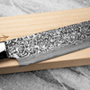 Takeshi Saji BTQ Black R-2 Damascus Nóż Sakimaru 25 cm