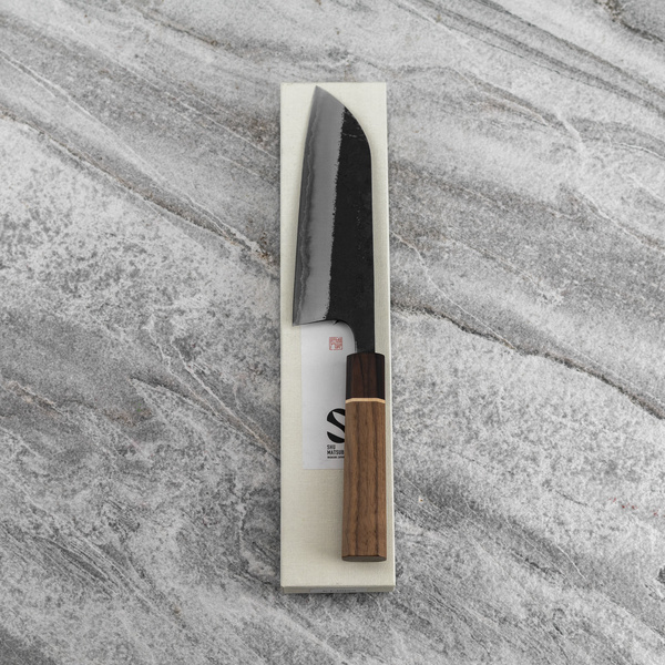 Matsubara Shirogami#1/Iron Nóż Santoku 17 cm