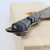 Dew Hara Saku#21 VG-10 Damascus Nóż Santoku 18 cm