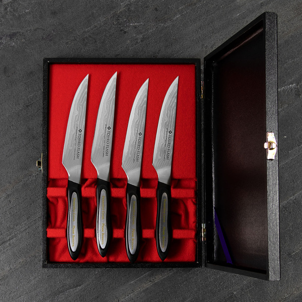 Tojiro Flash Zestaw 4 noży do steków 11 cm
