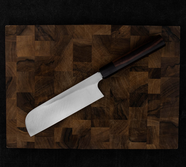Hideo Kitaoka Shirogami Black Oktagon Nóż Kamagata Usuba 18 cm