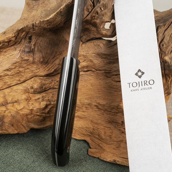 Tojiro Atelier VG-10 Damascus Sasagawa Nóż Myśliwski 12 cm + Saya