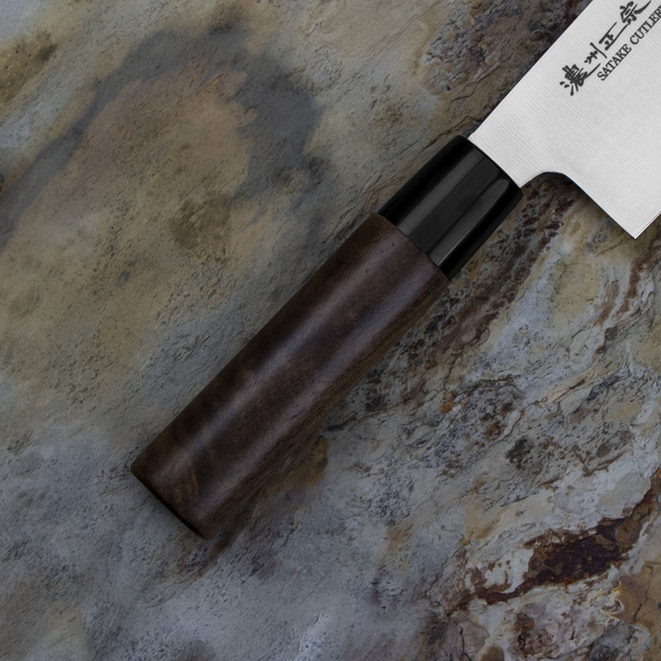 Satake Cutlery Mfg Kenta Walnut Nóż Nakiri 16 cm