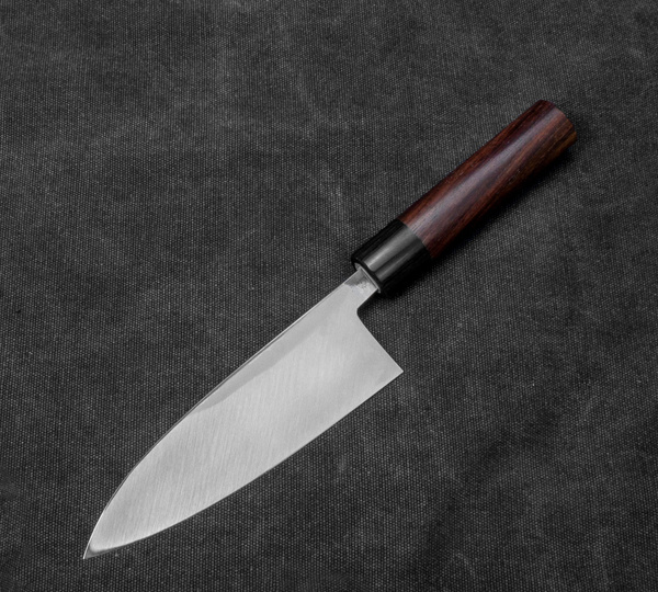 Hideo Kitaoka Shirogami#2 Satin Nóż Deba 16,5 cm