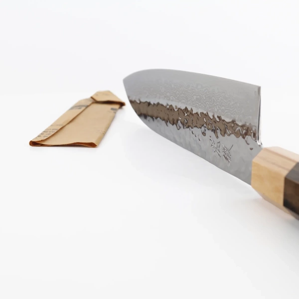 Kotetsu VG-10 Damascus Nóż Santoku 18 cm
