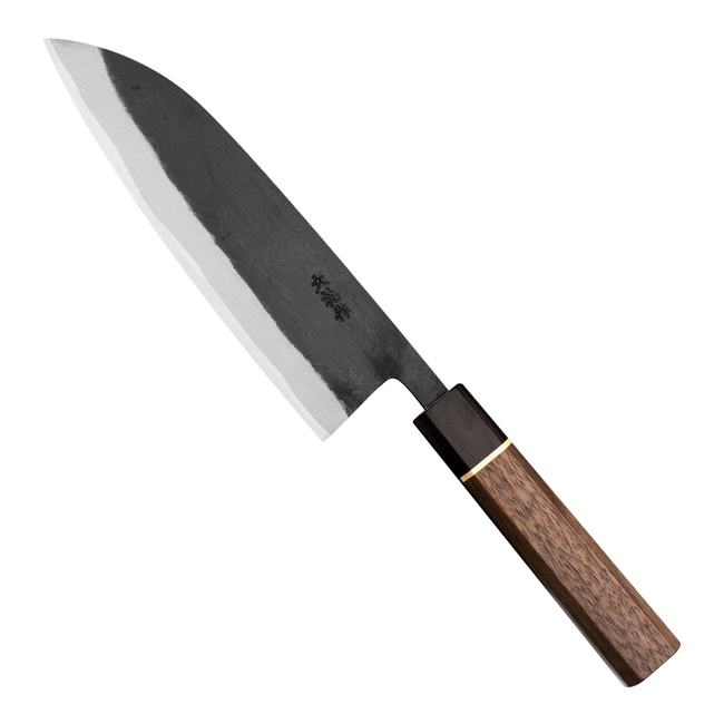 Daisuke Nishida Shirogami#1 Bubinga Nóż Santoku 18 cm