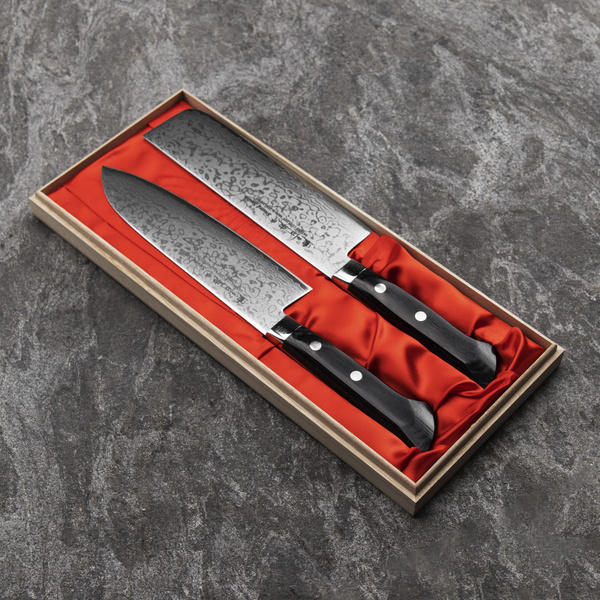 Satake Unique Sai VG-10 Zestaw Nóż Santoku + Nakiri