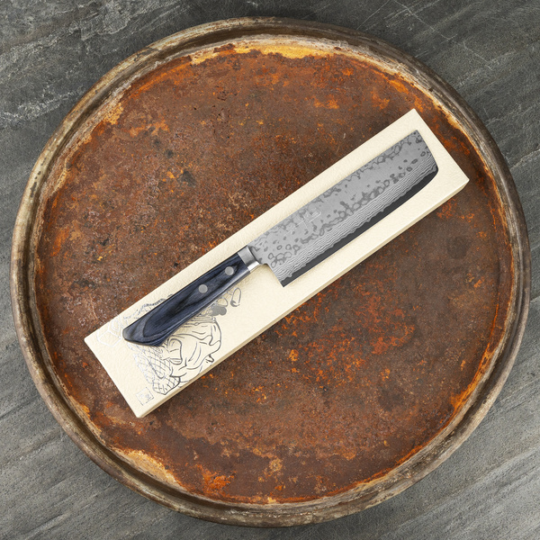 Kunio Masutani VG-10 Damascus Blue Nóż Nakiri 16,5 cm