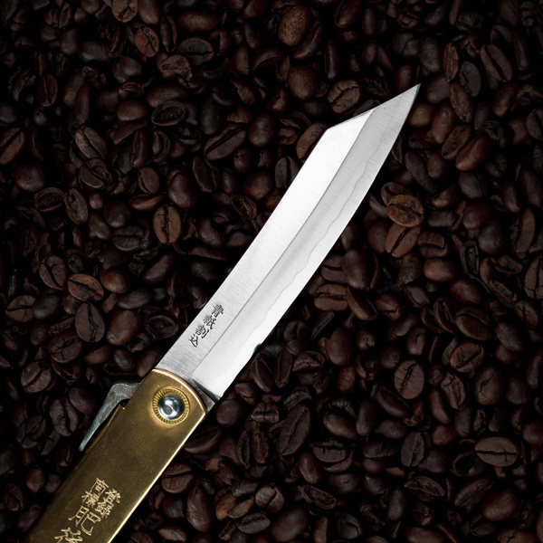 Nóż kieszonkowy Higonokami Kanekoma Hand made Aogami#2 9,5 cm