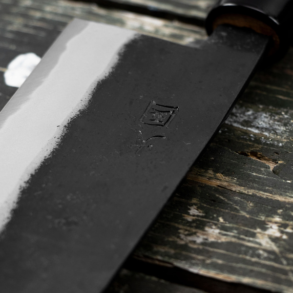 Hinokuni Shirogami#1 Nóż Santoku 18 cm