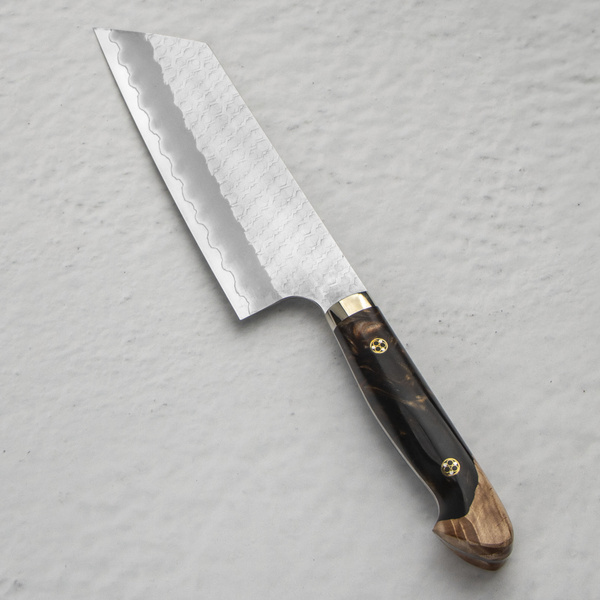 Nigara Hamono SG2 Limited Brown Nóż Kiritsuke Nakiri 18 cm