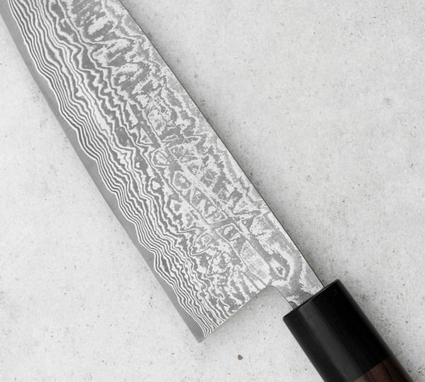 Shiro Kamo SG2 Damascus Nóż Santoku 16,5 cm