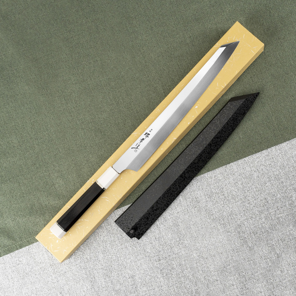 Sakai Takayuki Ginryu Honyaki SW Nóż Kengata Yanagiba 30 cm