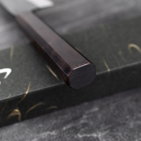 Hatsukokoro Aogami#2/Iron Kurouchi Nóż Hakata 16,5 cm