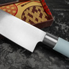 Satake Macaron Blue Nóż Santoku 17 cm