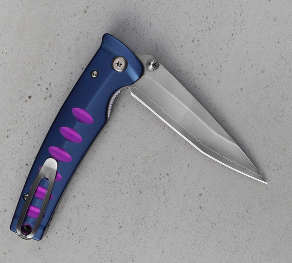 Nóż składany Mcusta Katana VG-10 Blue/Purple 8,5 cm