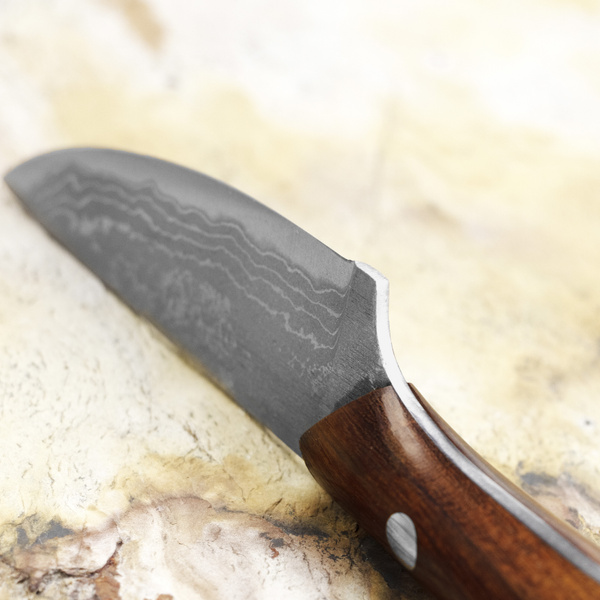 Ryo Nomura Shirogami#2 Damascus StaightBack IW