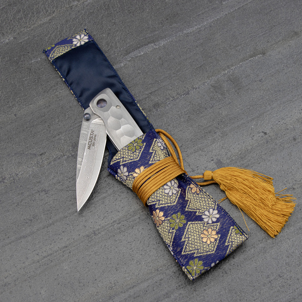 Nóż składany Mcusta Shinra Tsuchi Damascus VG-10 6,5 cm