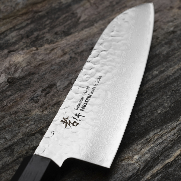satomi♡ Sakai Takayuki Nanairo VG-10 Green Nóż Santoku 17 cm