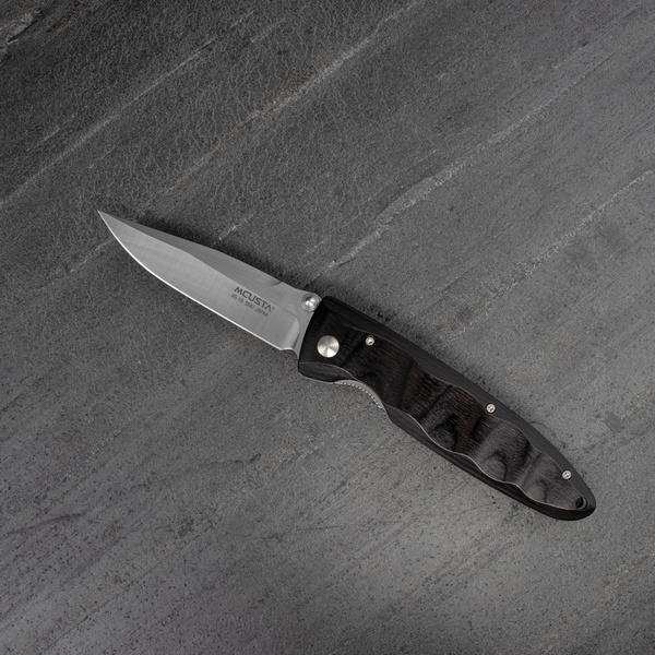 Nóż składany Mcusta Classic Wave Black Pakka VG-10 8 cm