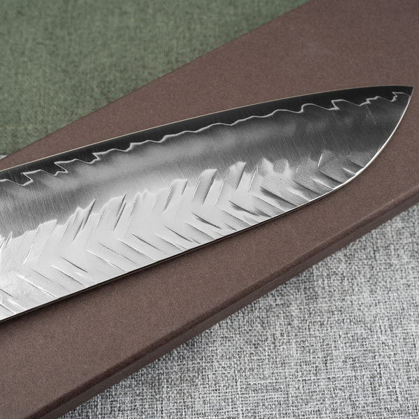 Yoshimi Kato SGSTRIX Kuro V-Tsuchi Nóż Santoku 17 cm