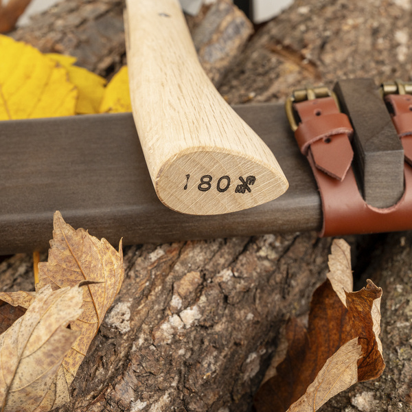 Mutsumi Hinoura Hatchet Nóż Outdoor SK-5 18 cm + Drewniana Pochwa