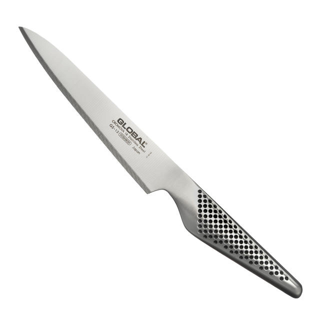 Nóż uniwersalny ząbkowany 15 cm | Global GS-13