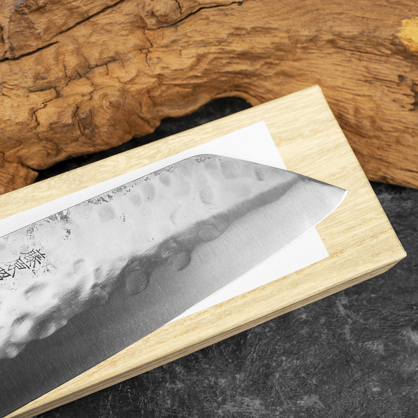 Fujiwara Shirogami#1/SS Nóż Santoku 16,5 cm