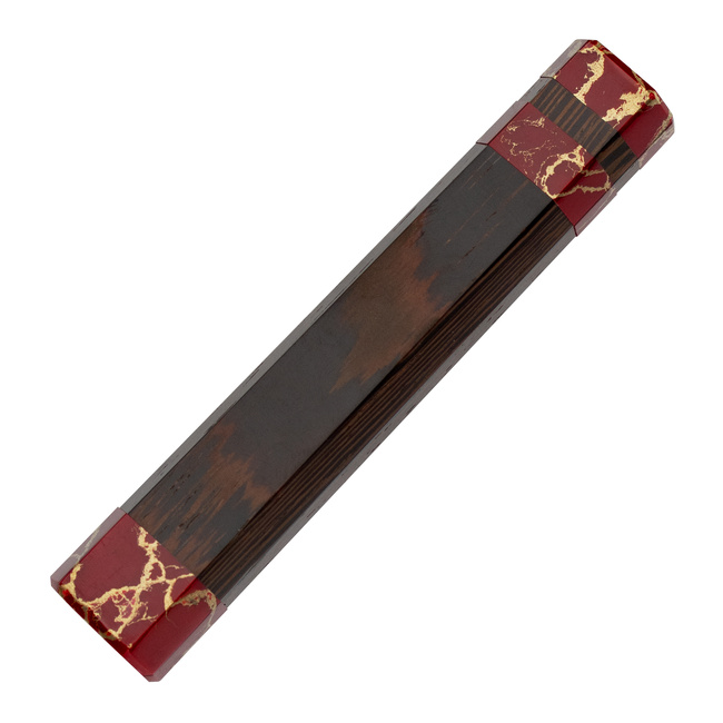 Japońska Rękojeść Oktagonalna Wasabi Red/Gold 11,5 cm