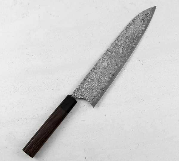 Yoshimi Kato VG-10 NI Black Nóż Szefa kuchni 24 cm