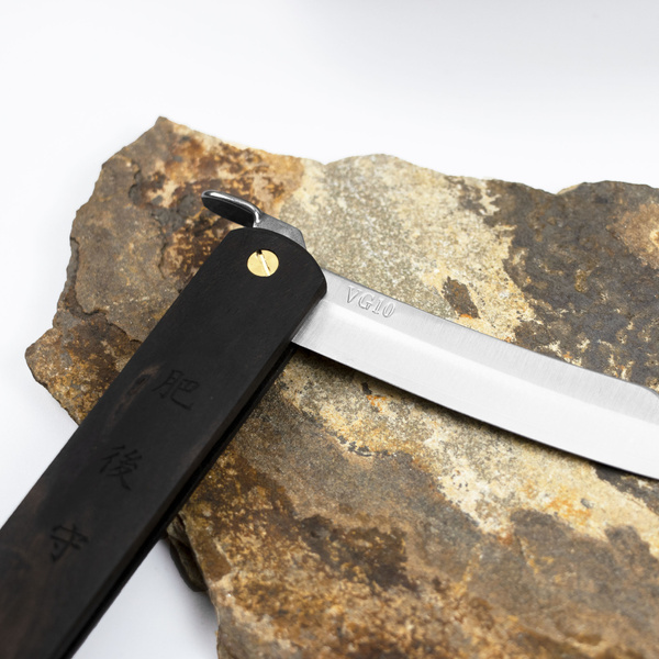 Nóż kieszonkowy Higonokami Kanekoma Drewno Kurogaki VG-10 8 cm