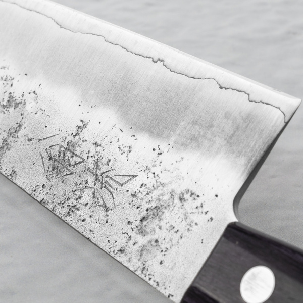 Oul Gingami Nashiji Purple Nóż Santoku 18 cm