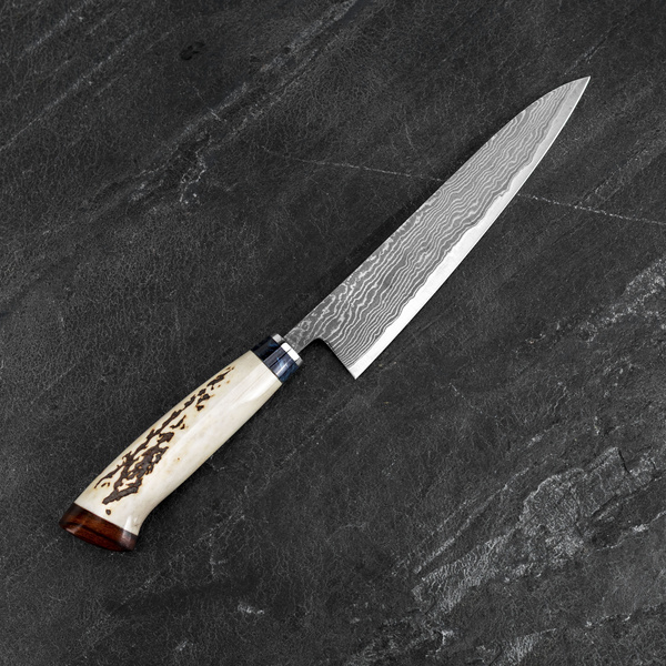 Yojiro Yamada Unique 07 VG-10 Damascus Nóż uniwersalny 15 cm