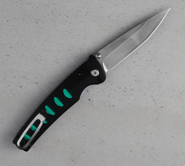 Nóż składany Mcusta Katana VG-10 Black/Green 8,5 cm