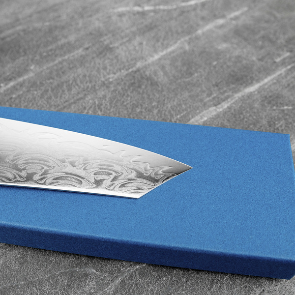 Sakai Takayuki Seigaiha Bohler N685 Damascus Nóż Kengata 19 cm