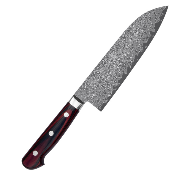 Yoshimi Kato Nickel VG-10 Nóż Santoku 18 cm