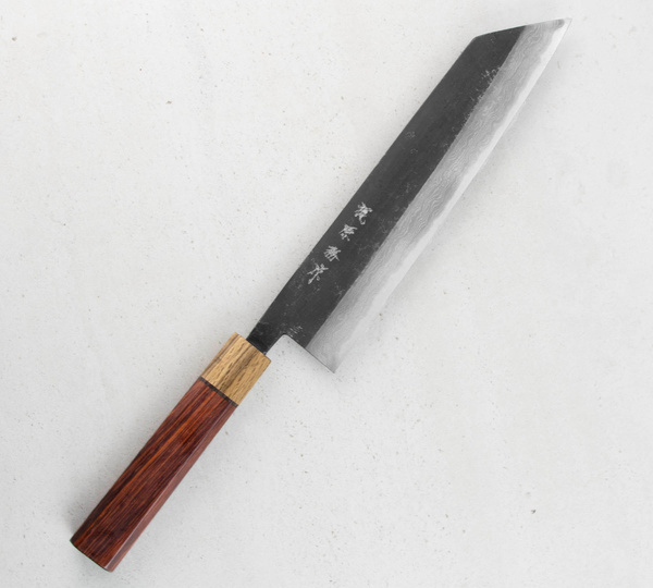 Kajiwara Damascus Aogami #2 Nóż Kiritsuke Gyuto 24 cm