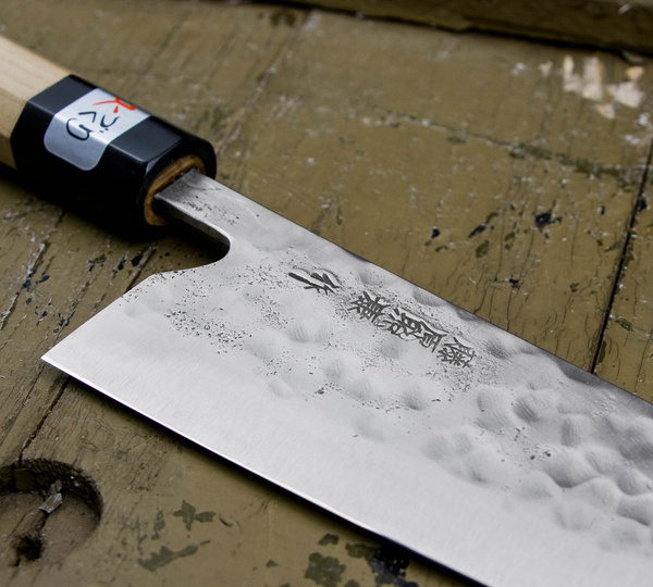 Fujiwara Shirogami#1/SS Magnolia+Róg Nóż szefa kuchni 21 cm