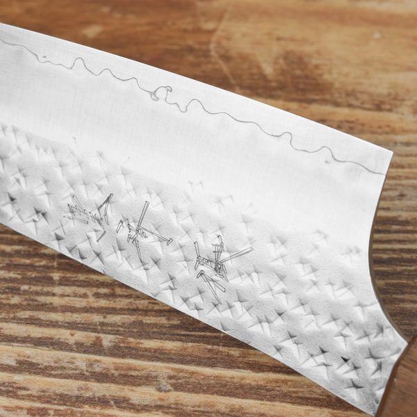 Yu Kurosaki Senkou Ei SG2 Nóż Santoku 17 cm