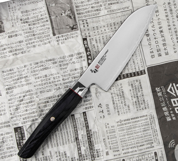 Mcusta Zanmai Revolution SPG2 Nóż Santoku 15 cm