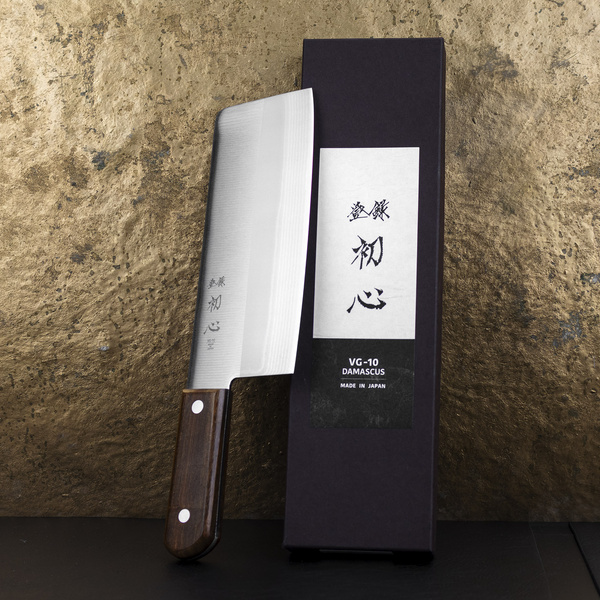 Hatsukokoro VG-10 Damasus Chiński nóż do siekania 18 cm
