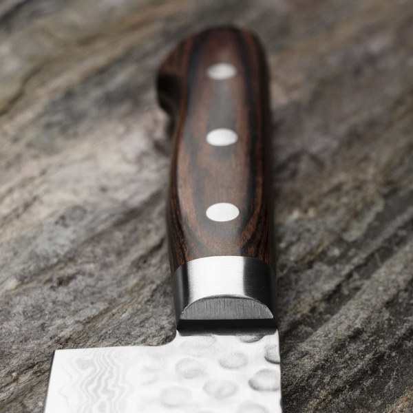 Tsunehisa VG-10 Damascus Brown Nóż Nakiri 16,5 cm