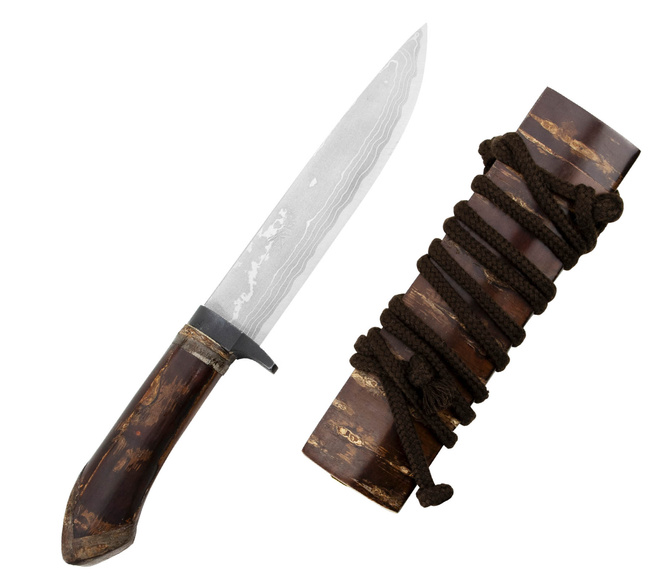 Takeshi Saji Keiryu Shirogami Nóż Outdoor 16 cm