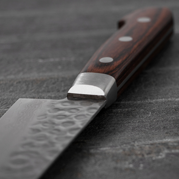 Tsunehisa VG-10 Damascus Brown Nóż Szefa kuchni 18 cm