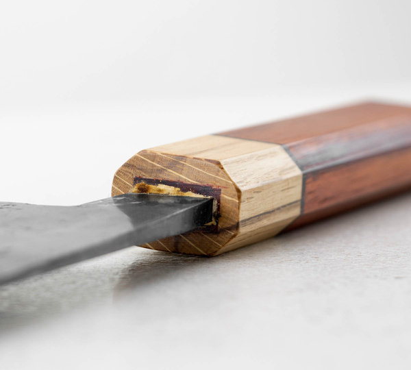 Kajiwara Damascus Aogami #2 Nóż Nakiri 16,5 cm