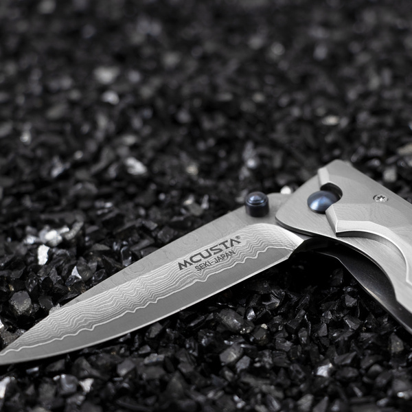 Nóż składany Mcusta Shinra Kasumi Damascus VG-10 7 cm