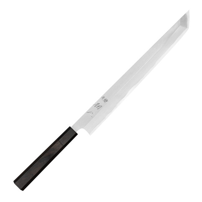 Hatsukokoro Shirasagi Shirogami#2 Nóż Sakimaru Yanagiba 30 cm