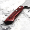 Kunio Masutani VG-10 Hammered Red Damascus Nóż Santoku 17 cm